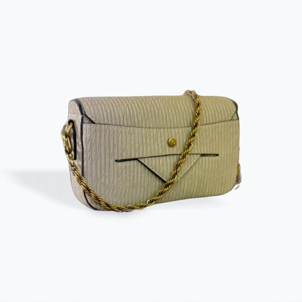 NEW CEJON envelope cross body bag in tan